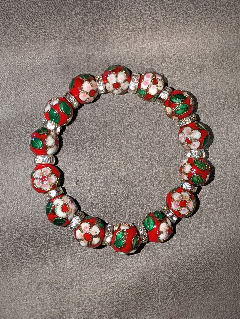 Cloisonne Beaded Bracelet - Picture 2 of 12